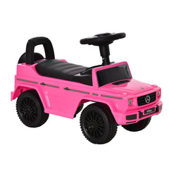 HOMCOM 3 in 1 Kids Ride On Car G350 Licensed Foot To Floor Slider Toddler Push Along NO POWER Pink 12-36 months