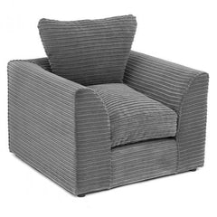 Porto Jumbo Cord Armchair - Brown