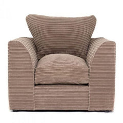 Porto Jumbo Cord Armchair - Grey