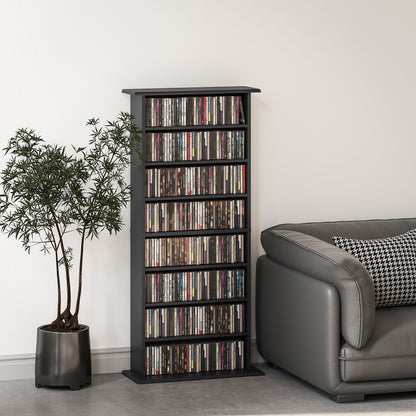 HOMCOM 360 CD Storage Unit - Black