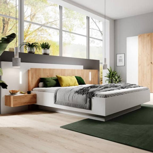 Stockholm Ottoman Bed with Bedside Tables [EU King]