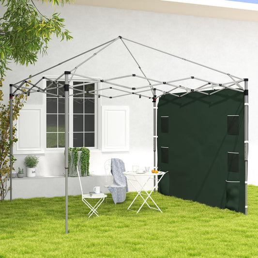 Outsunny 195 x 295cm Replacement Gazebo Sidewall - Green