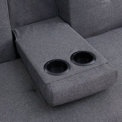 Modern Cup holder Sofa Bed - Charcoal