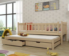 Amelka Double Bed with Trundle