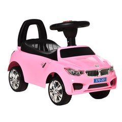 HOMCOM Ride on Car Baby Toddler Walker Foot to Floor Sliding Car Slider Pink