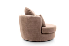 Jill Jumbo Swivel Chair - Brown