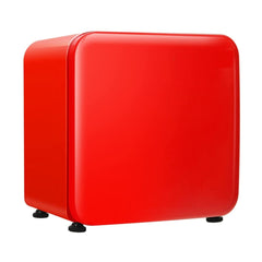 0~10℃ Compact Refrigerator with Reversible Door for Dorm Apartment-Red