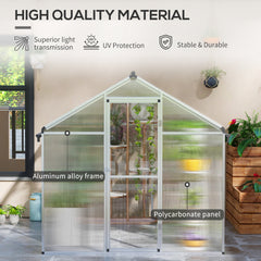 Outsunny 8 x 6ft Aluminium Frame Greenhouse