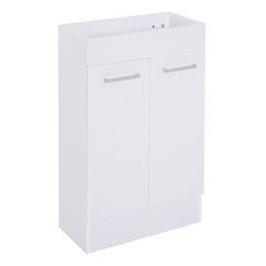 kleankin Under Sink Bathroom Vanity Unit Ceramic Basin Sink Cloakroom Storage Cabinet Home Furniture