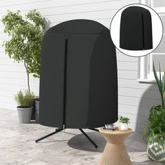 Outsunny 190 x 128cm Hanging Egg Chair Furniture Cover - Black