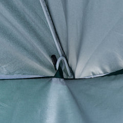 Outsunny 88" Arc 2.2M Fishing Umbrella Beach Parasol with Sides Brolly Shelter Canopy Shade with FREE Carry Bag Green