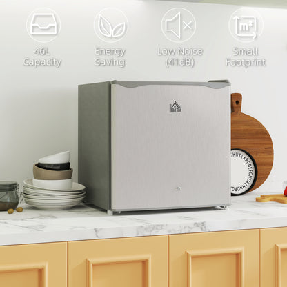 HOMCOM 46 Litre Lockable Countertop Fridge - Grey