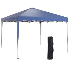 Outsunny 3 x 3cm Adjustable Height Pop-Up Gazebo, with Bag - Blue