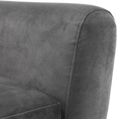 Monza Compact And Stylish 3 Seater Retro Sofa - Dark Grey