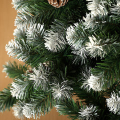 HOMCOM 5ft Snow-Dipped Artificial Pine Christmas Tree