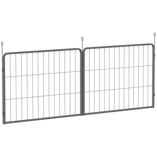 PawHut 2 Piece Dog Pen Expansion Pack for 60cm High Pet Playpen with 3 Stakes, for Small Dogs