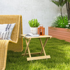 Outsunny Wooden Foldable Outdoor Coffee Table