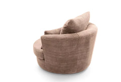 Jill Jumbo Swivel Chair - Brown