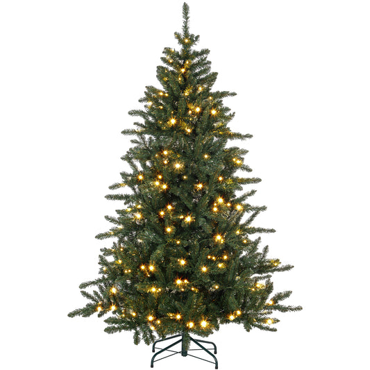 HOMCOM 6ft White Light Artificial Christmas Tree