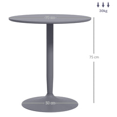 HOMCOM 75H x â70cm Two-Person Minimalistic Dining Table - Grey