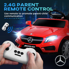 HOMCOM Kids Electric Car Kids Ride-On Car 6V Licensed Mercedes Benz-Red