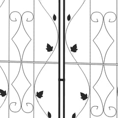 Outsunny Metal Trellis Set of 2, Garden Trellis for Climbing Plants Support Frames, Leaf Design