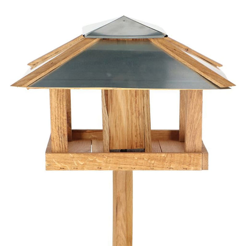 Esschert Design Bird Table with Silo and Square Roof Steel