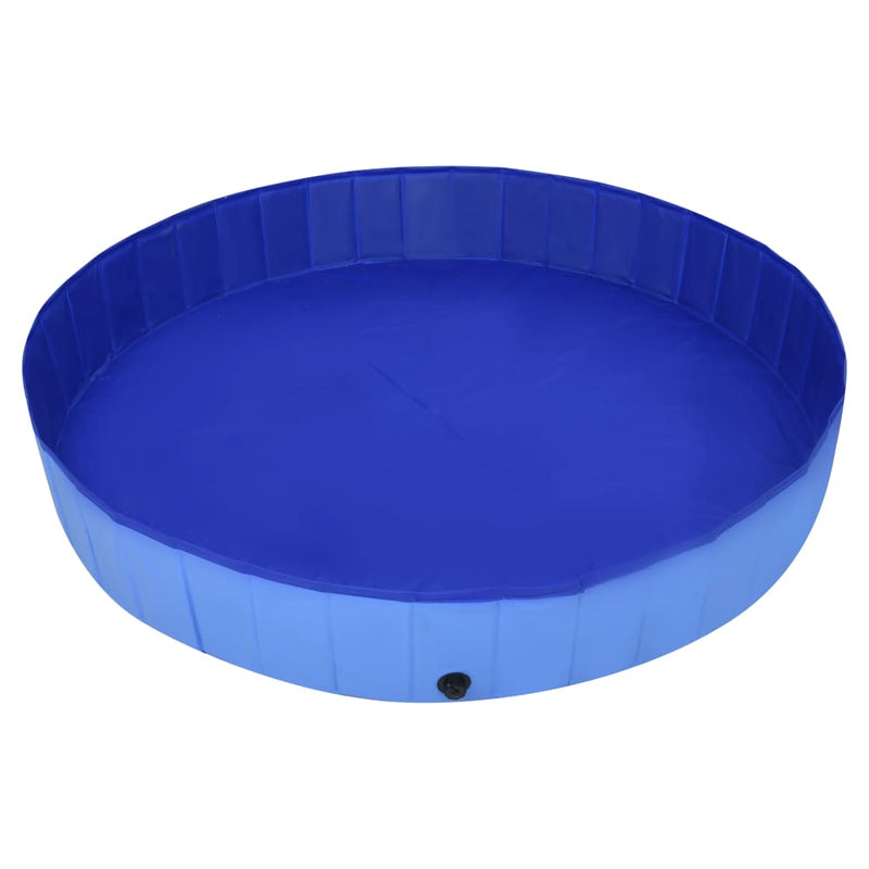 Foldable Dog Swimming Pool Blue 300x40 cm PVC