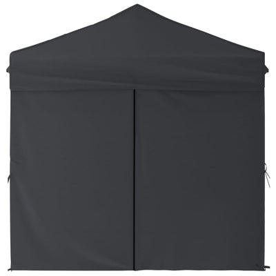 Folding Party Tent with Sidewalls Anthracite 2x2 m