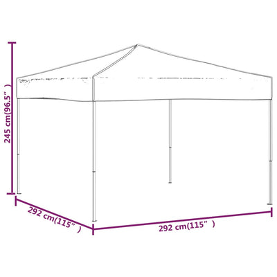 Folding Party Tent Blue 3x3 m