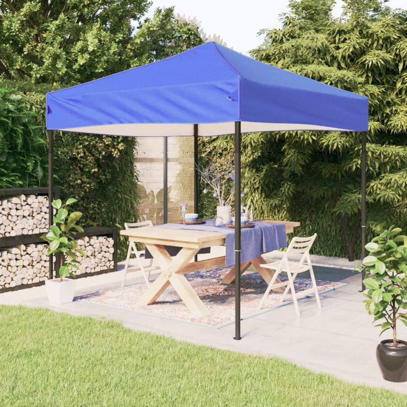 Folding Party Tent Blue 3x3 m