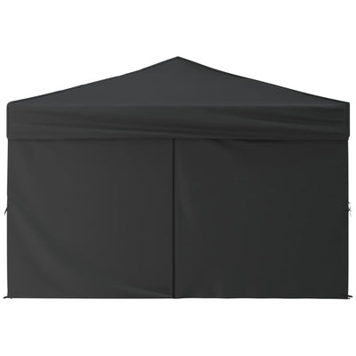 Folding Party Tent with Sidewalls Anthracite 3x3 m