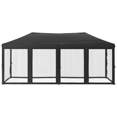 Folding Party Tent with Sidewalls Anthracite 3x6 m