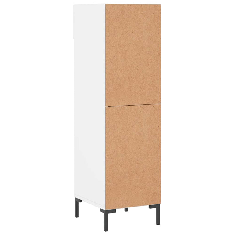 Shoe Cabinet White 30x35x105 cm Engineered Wood