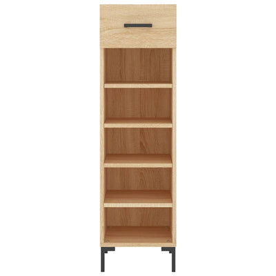 Shoe Cabinet Sonoma Oak 30x35x105 cm Engineered Wood