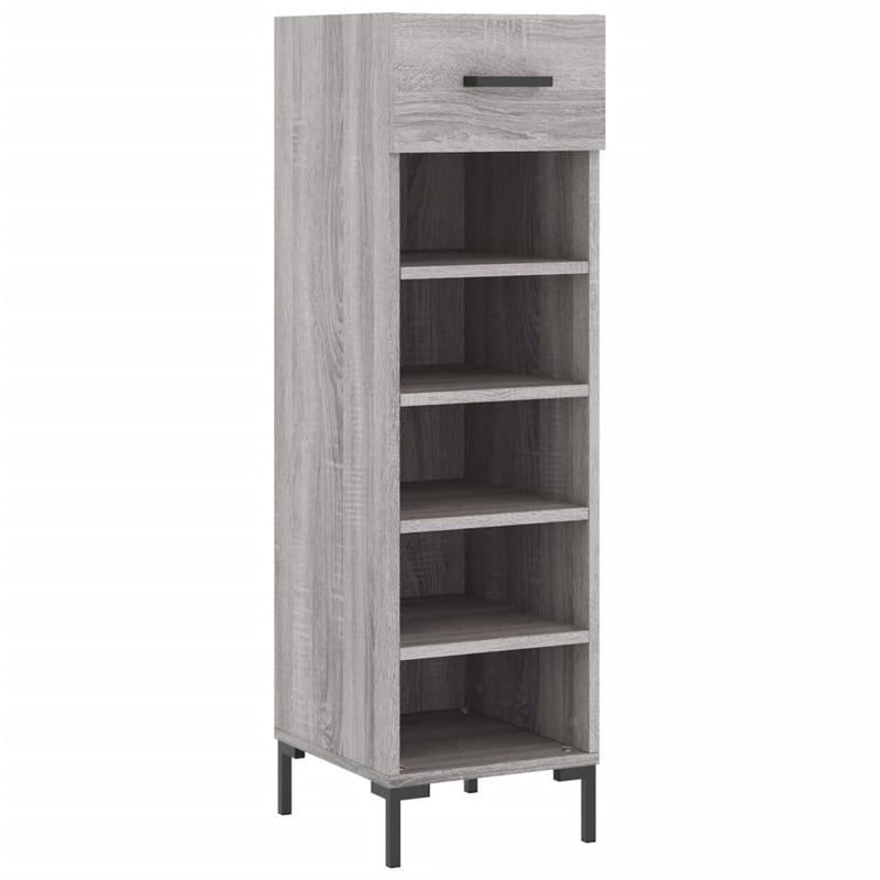 Shoe Cabinet Grey Sonoma 30x35x105 cm Engineered Wood