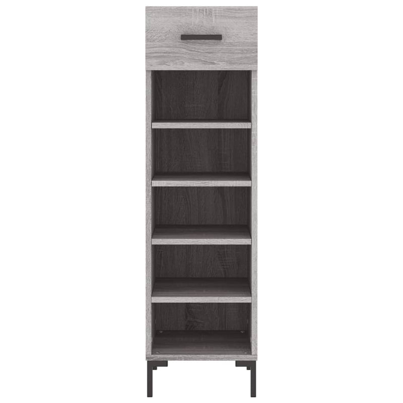 Shoe Cabinet Grey Sonoma 30x35x105 cm Engineered Wood