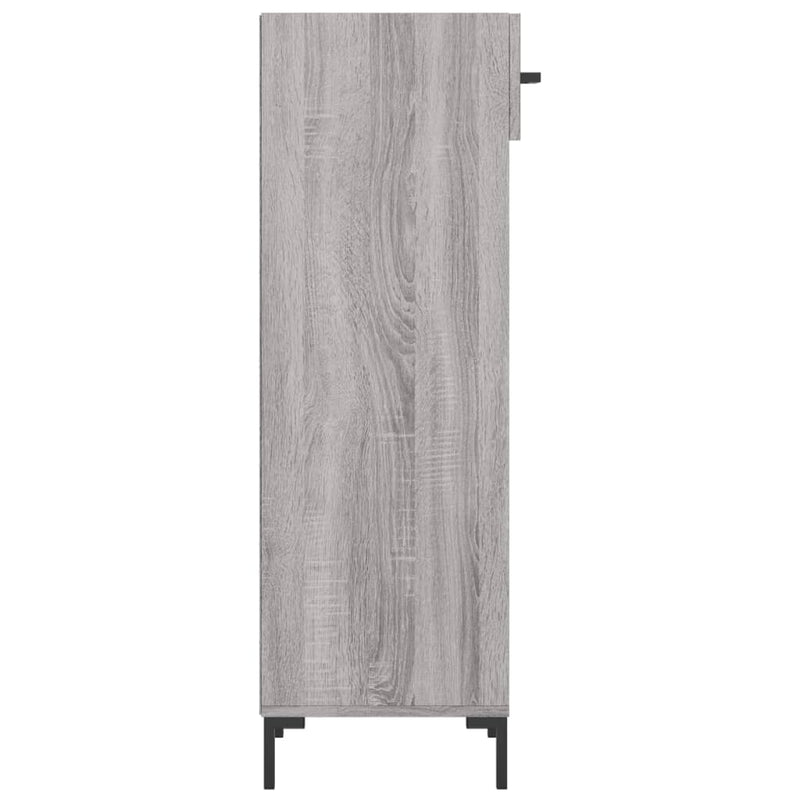 Shoe Cabinet Grey Sonoma 30x35x105 cm Engineered Wood