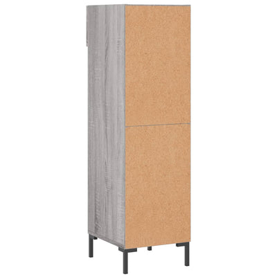 Shoe Cabinet Grey Sonoma 30x35x105 cm Engineered Wood