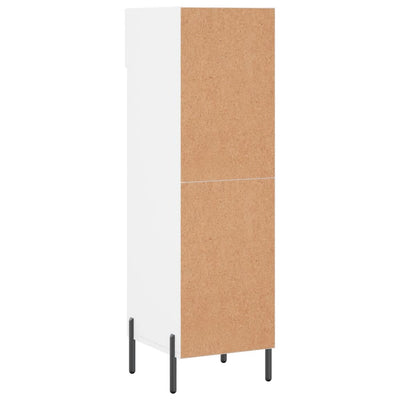 Shoe Cabinet White 30x35x105 cm Engineered Wood