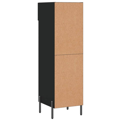 Shoe Cabinet Black 30x35x105 cm Engineered Wood