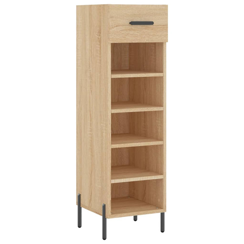 Shoe Cabinet Sonoma Oak 30x35x105 cm Engineered Wood