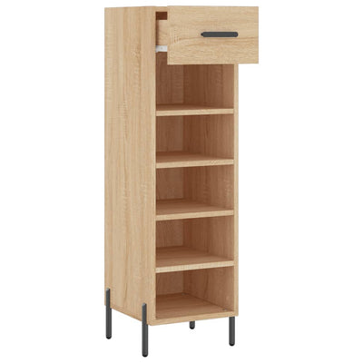 Shoe Cabinet Sonoma Oak 30x35x105 cm Engineered Wood