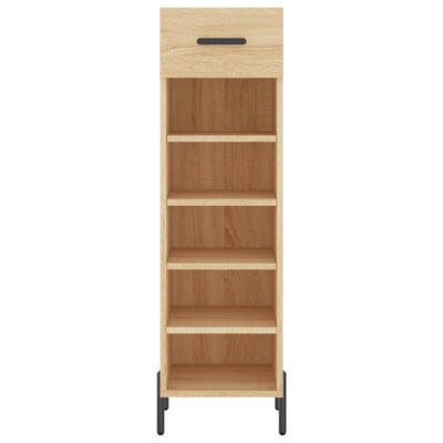 Shoe Cabinet Sonoma Oak 30x35x105 cm Engineered Wood