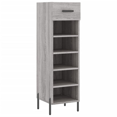 Shoe Cabinet Grey Sonoma 30x35x105 cm Engineered Wood