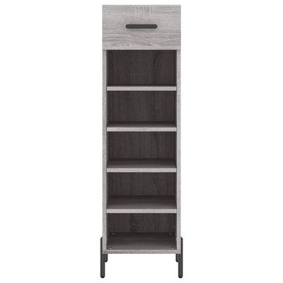 Shoe Cabinet Grey Sonoma 30x35x105 cm Engineered Wood