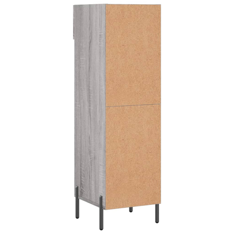 Shoe Cabinet Grey Sonoma 30x35x105 cm Engineered Wood