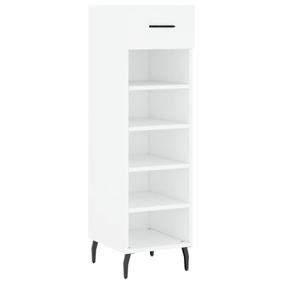 Shoe Cabinet White 30x35x105 cm Engineered Wood