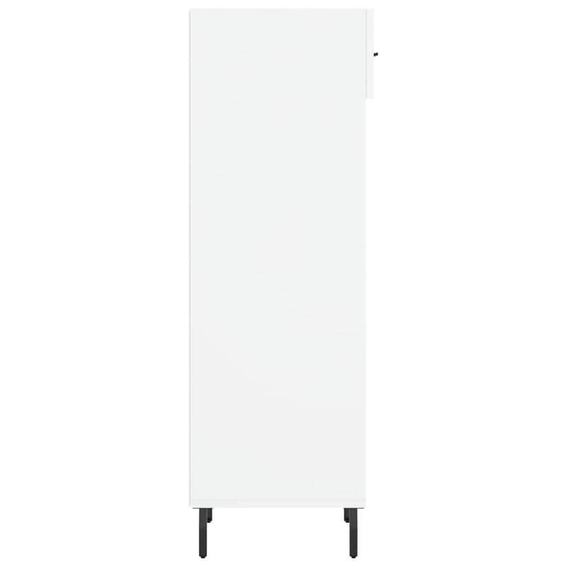 Shoe Cabinet White 30x35x105 cm Engineered Wood