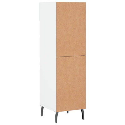 Shoe Cabinet White 30x35x105 cm Engineered Wood